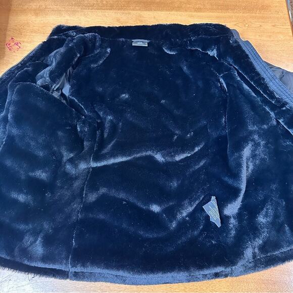 32* Degrees Heat Quilted Coat Winter Jacket Black Women’s Size Medium M Warm Fur - Picture 6 of 9
